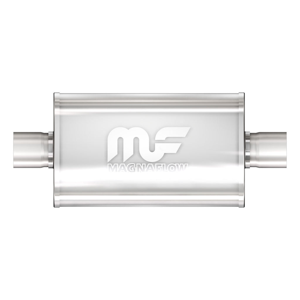 Straight-Through-Performance-Muffler;-2.25In.-CenterCenter;--5X14x8-Body
