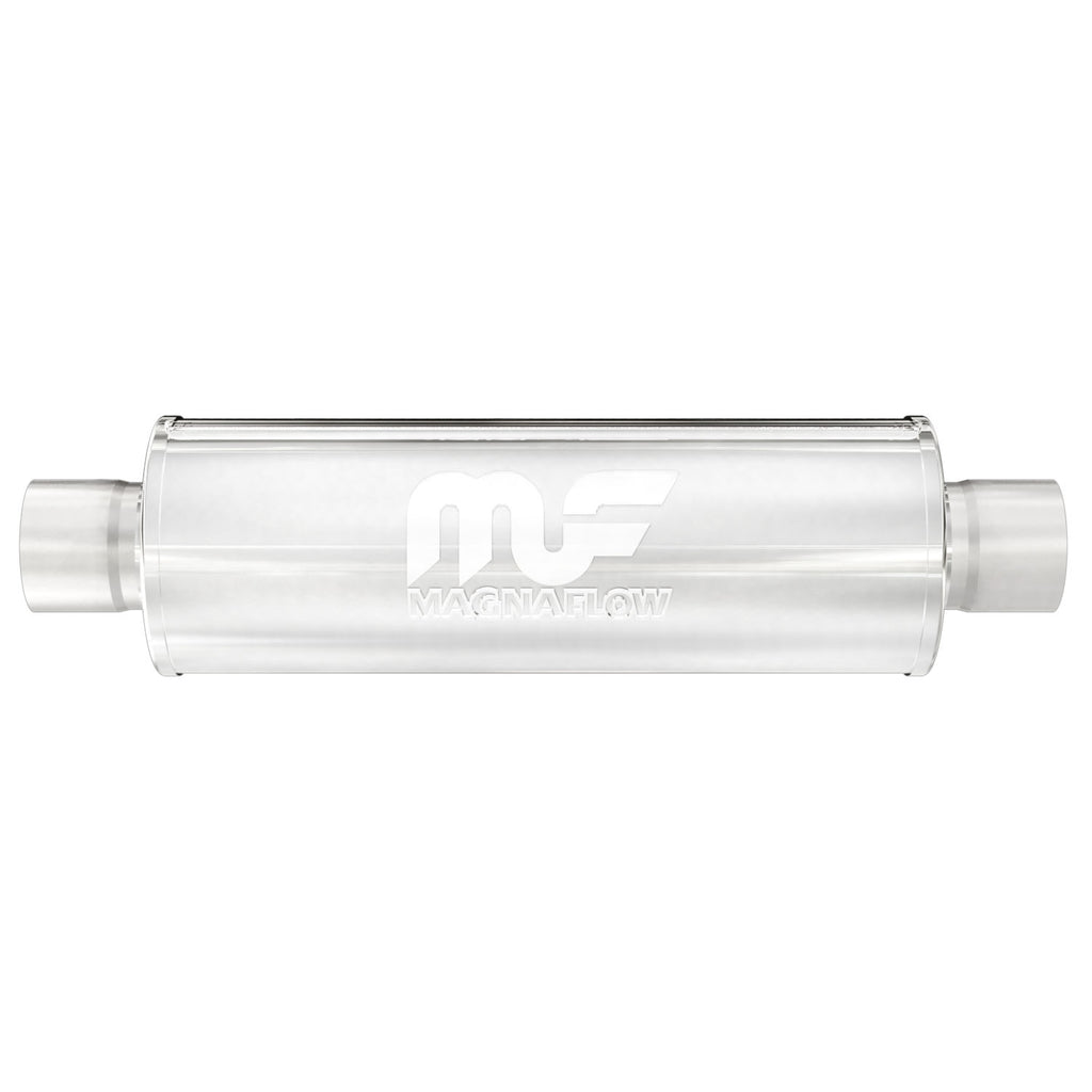 Straight-Through-Performance-Muffler;-2.25In.-CenterCenter;--4X14x4-Body