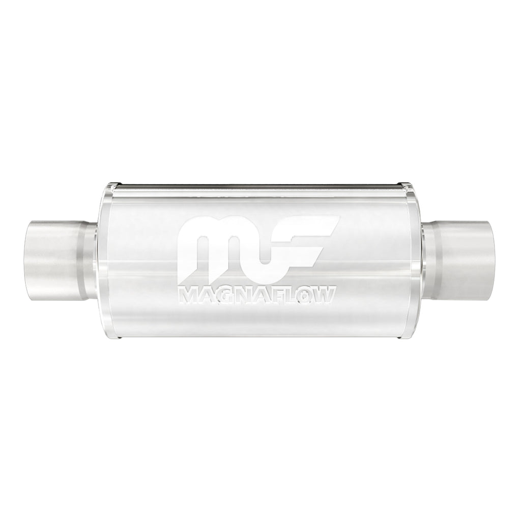 Straight-Through-Performance-Muffler;-2.5In.-CenterCenter;--6X6x6-Body