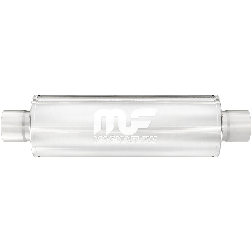 Straight-Through-Performance-Muffler;-2.5In.-CenterCenter;--5X14x5-Body