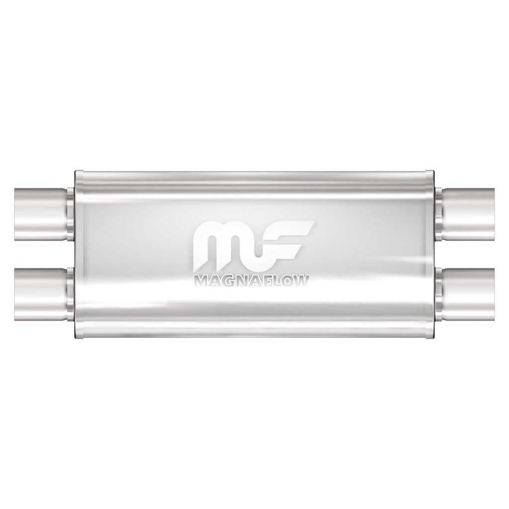 Straight-Through-Performance-Muffler;-3In.-DualDual;--5X18x8-Body