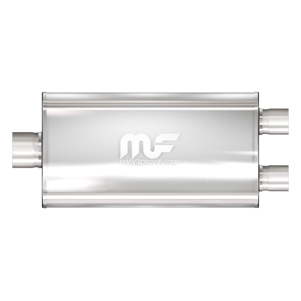 Straight-Through-Performance-Muffler;-3In.-CenterDual;--5X22x11-Body