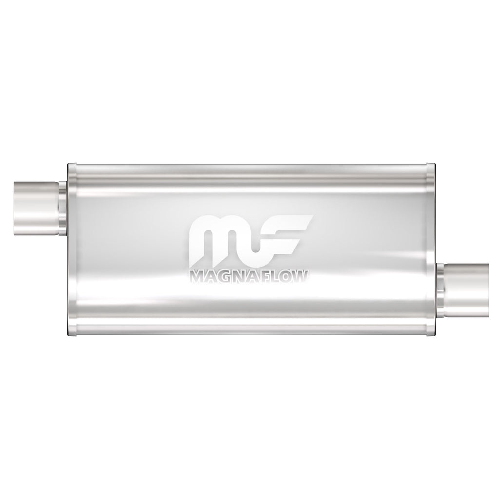 Straight-Through-Performance-Muffler;-3In.-OffsetOffset;--5X18x8-Body