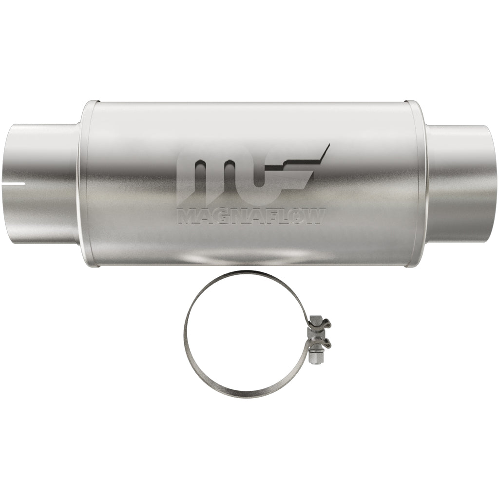 Straight-Through-Performance-Muffler;-5In.-CenterCenter;--7X14x7-Body