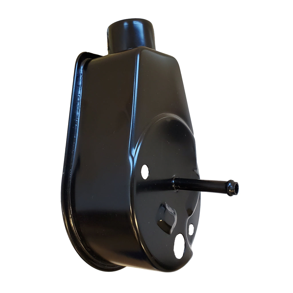 Borgeson RES002 Saginaw self-contained power steering pump reservoir, includes cap and seals.