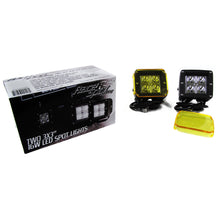Load image into Gallery viewer, Street-Series-3X3in-16W-4-Led-Cube-Spot-Lights-W-Amber-Cover-(Sold-As-Pair)
