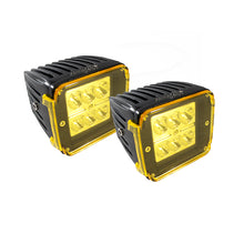Load image into Gallery viewer, Street-Series-3X4in-24W-6-Led-Cree-Cube-Spot-Lights-W-Amber-Cover-(Pair)