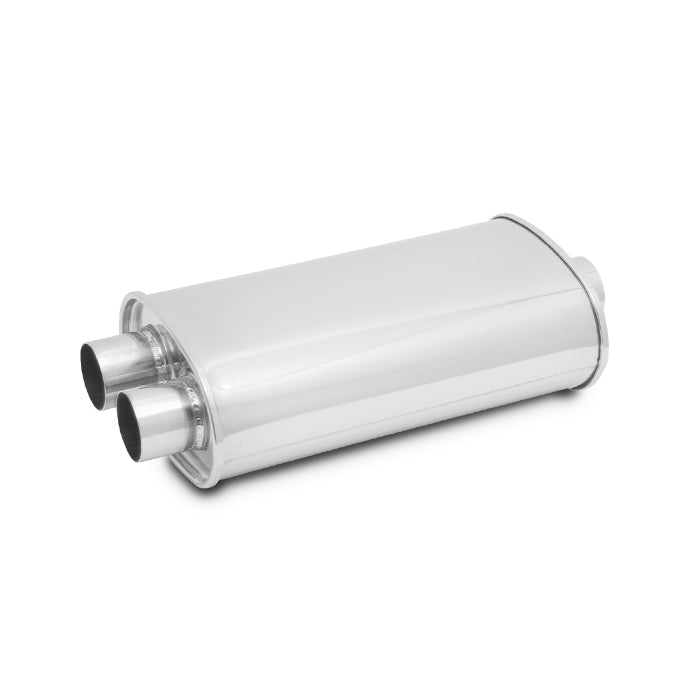 Streetpower-Oval-Muffler-5In-X-9In-X-15In---3In-InletDual-Outlet-(Center-In---Dual-Out)