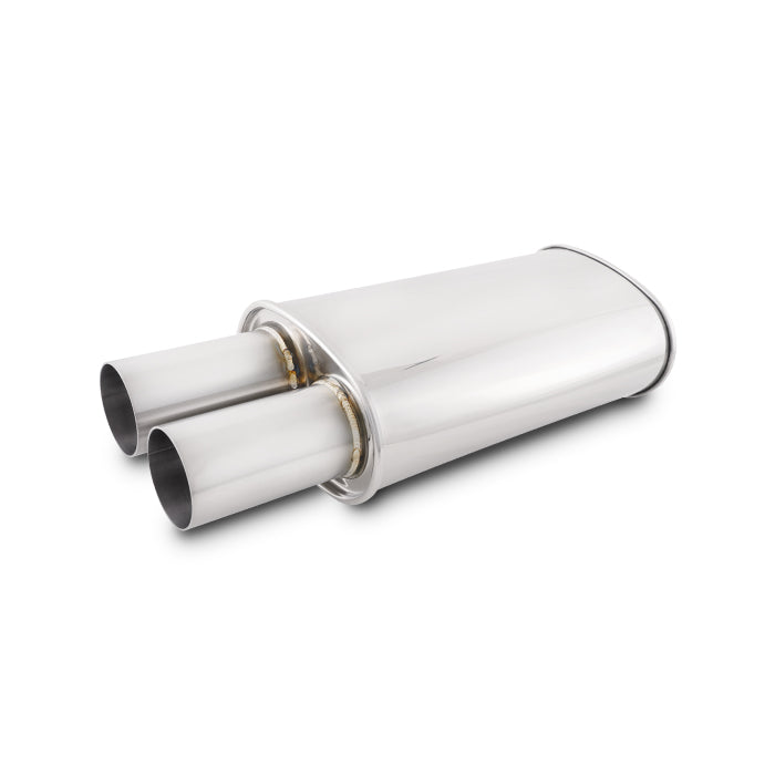 Streetpower-Oval-Muffler-W3.00In-Round-Straight-Cut-Tip-(2.50In-Inlet)
