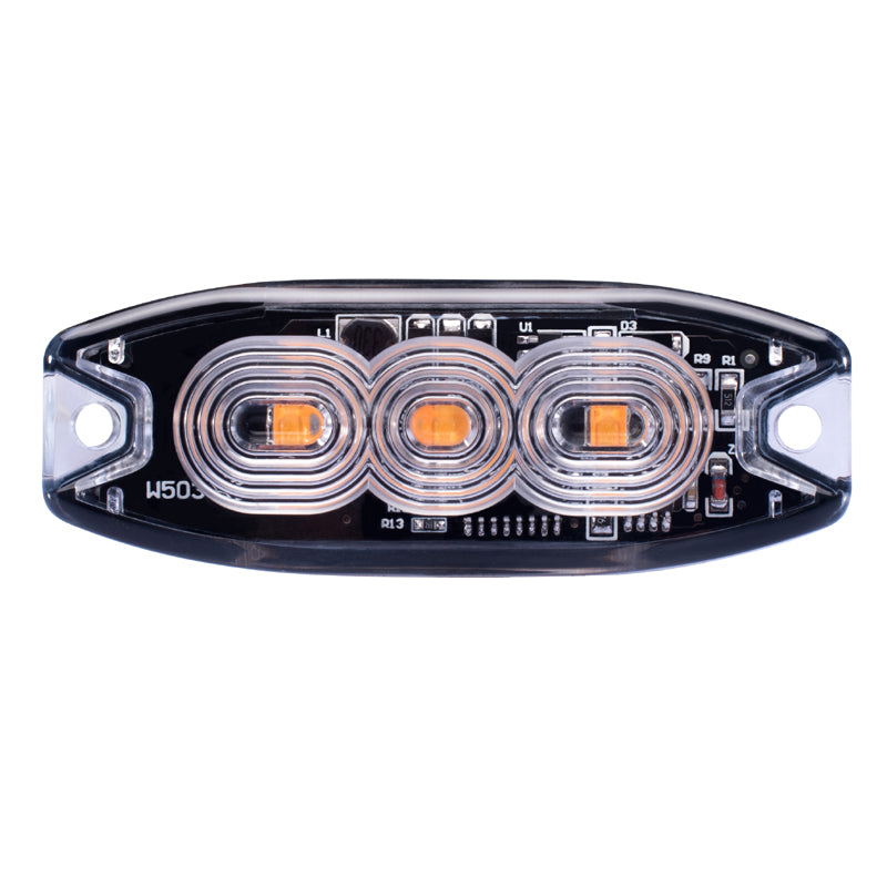 Strobe-Pro-Series-3-Led-Ultra-Thin-Strobe-Marker-W-Clear-Lens-(Amber)