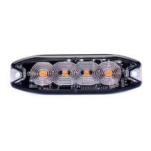 Load image into Gallery viewer, Strobe-Pro-Series-4-Led-Ultra-Thin-Strobe-Marker-W-Clear-Lens-(WhiteAmber)