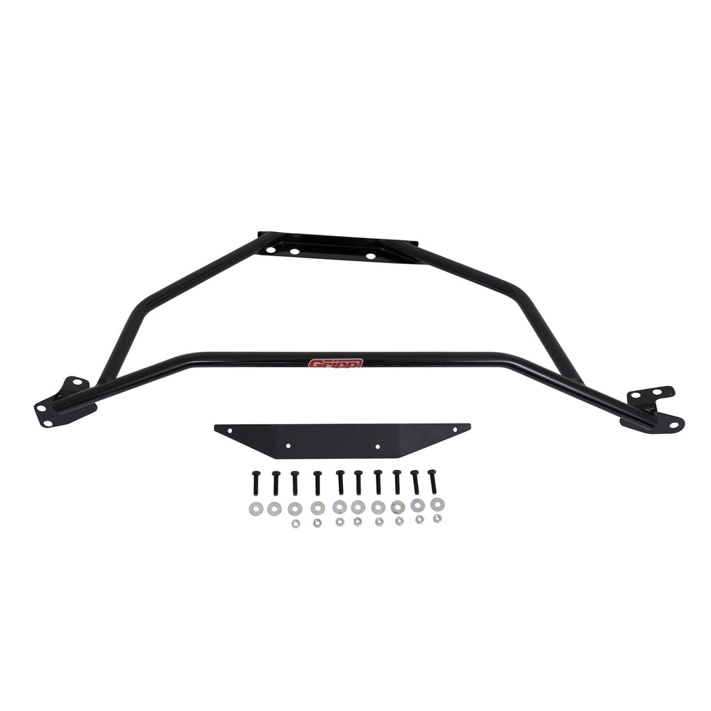 Strut-Tower-Brace-1996-2004-Ford-Mustang-Gt;-V8;-Strut-Tower-Brace;-Tubular-Style;-Gloss-Black-Powder-Coat