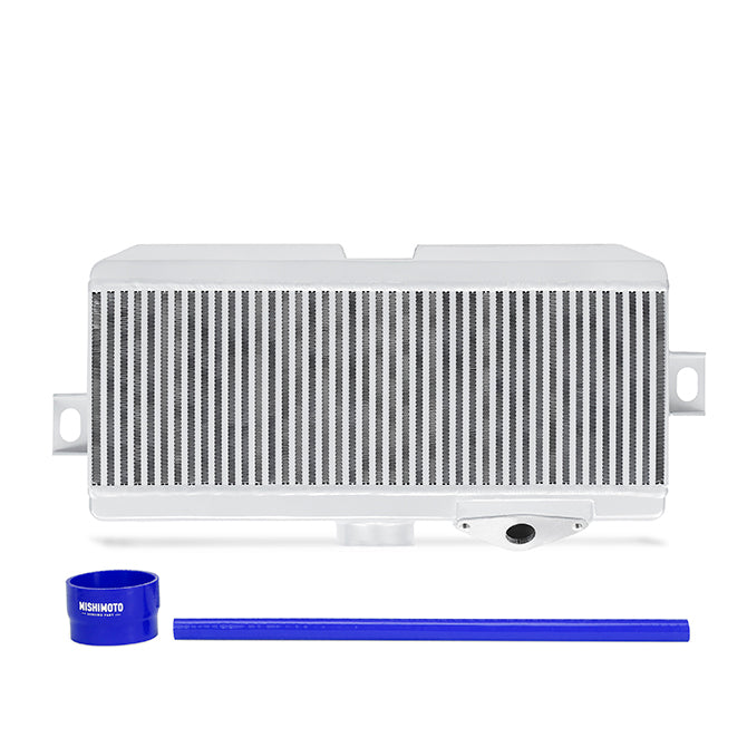 Subaru-08-15-Wrx-Sti-Top-Mount-Intercooler-Kit---Powder-Coated-Silver--Blue-Hoses