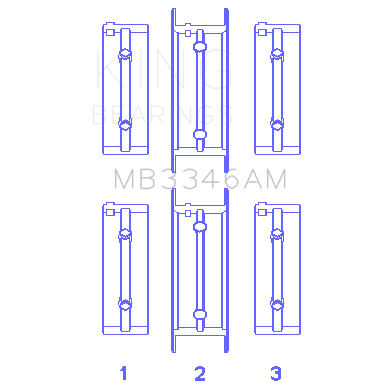 Subaru-1800Cc-1980-On-(Size-1.0Mm)-Main-Bearing-Set