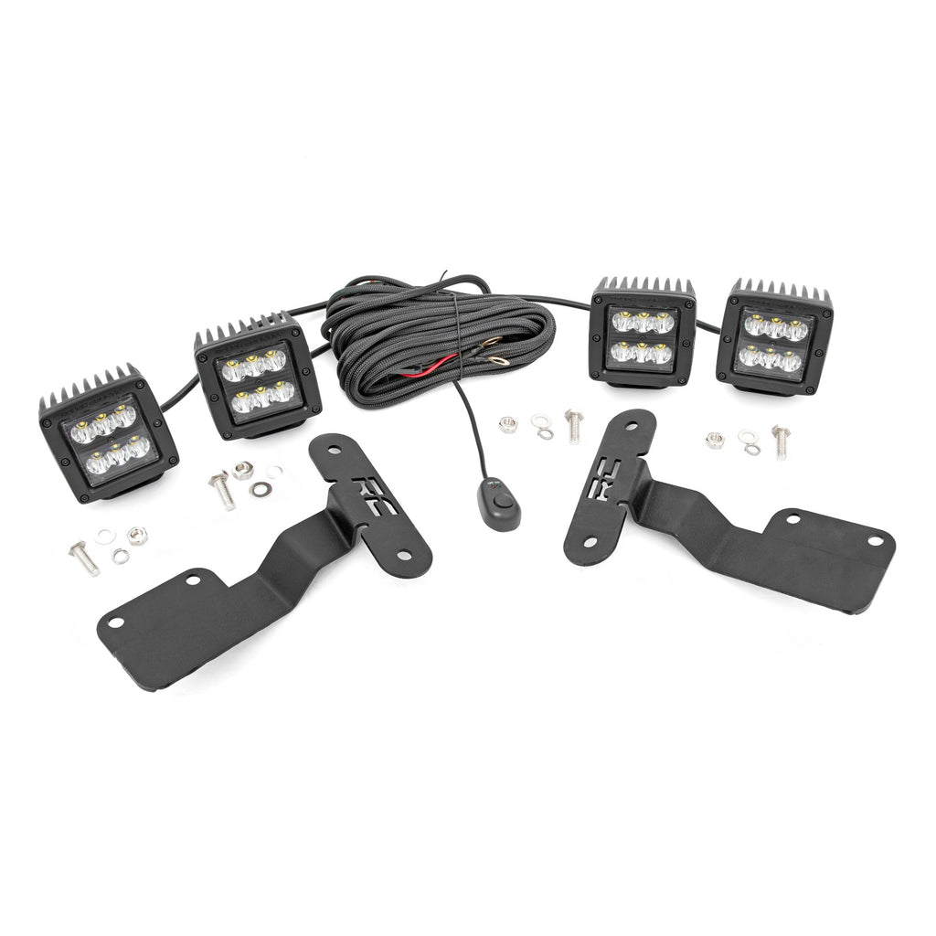 Subaru-2-Inch-Led-Lower-Windshield-Ditch-Kit-14-18-Forester-Spot-Beam-Rough-Country