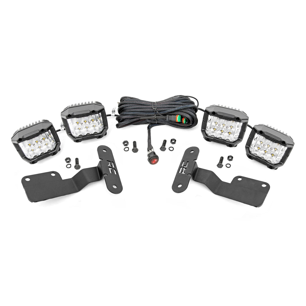 Subaru-3-Inch-Led-Lower-Windshield-Ditch-Kit-14-18-Forester-Wide-Angle-Osram-Rough-Country