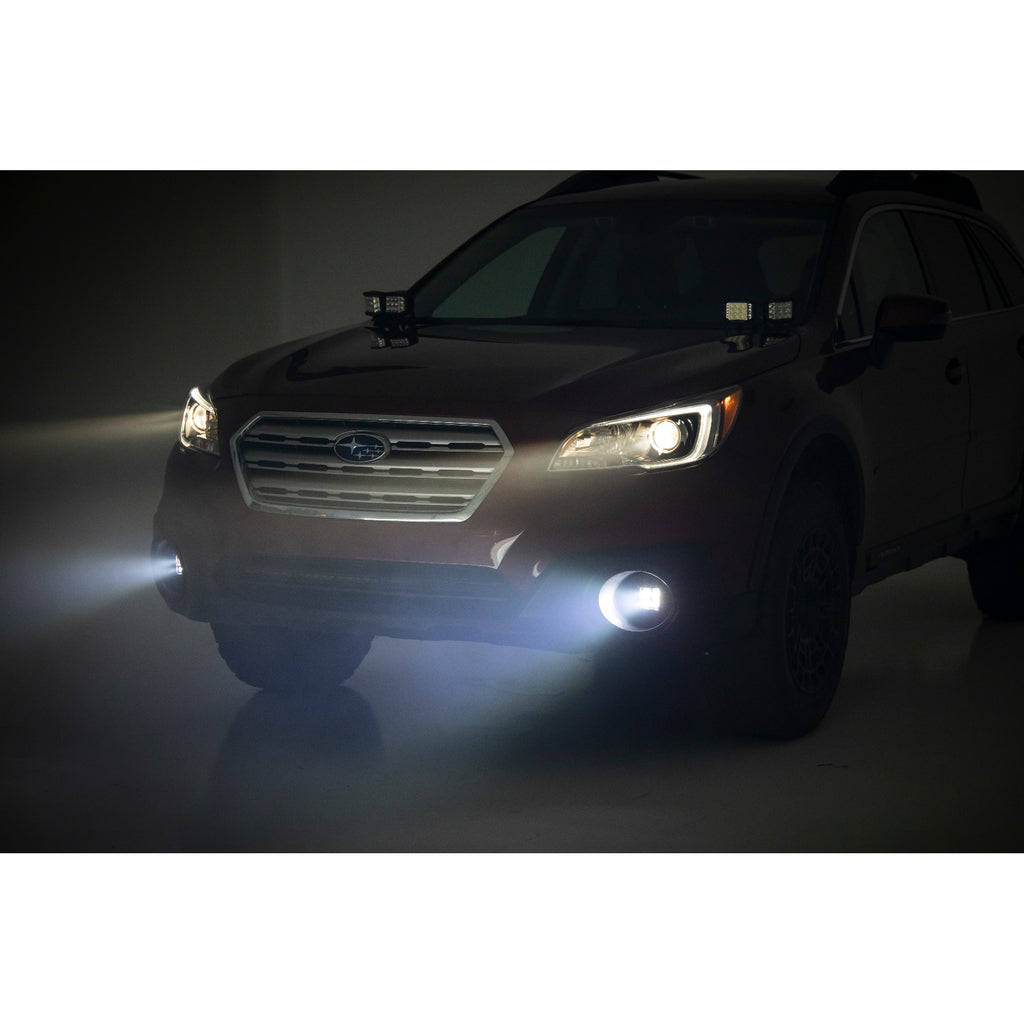 Subaru-Led-Fog-Light-Kit-Black-Series-Flood-Beam-For-15-19-Outback-Rough-Country