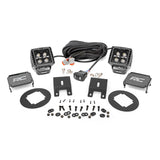 Rough Country 70892 Subaru Led Fog Light Kit Black Series w/Amber DRL For 15-19 Outback