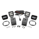 Rough Country 70858 Subaru Led Fog Light Kit Flood Beam For 14-18 Forester
