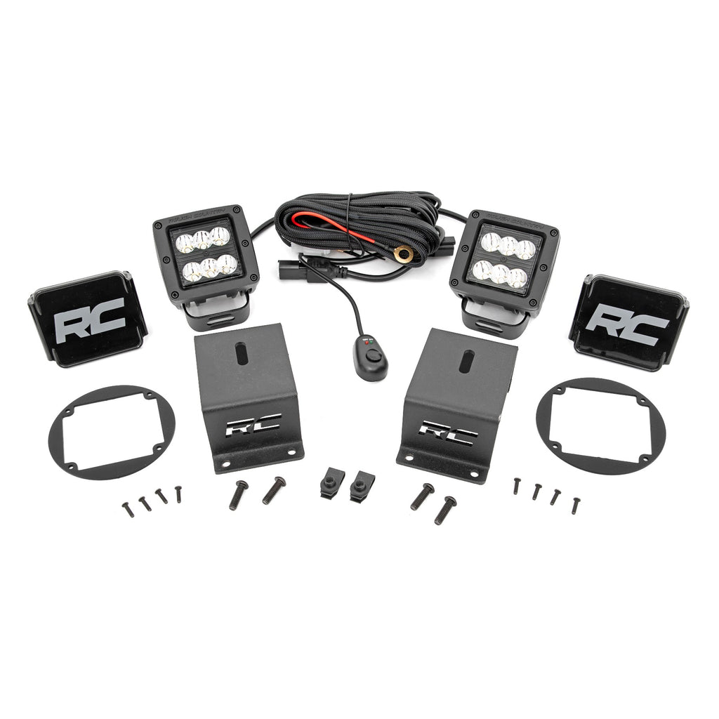 Subaru-Led-Fog-Light-Kit-Spot-Beam-For-14-18-Forester-Rough-Country