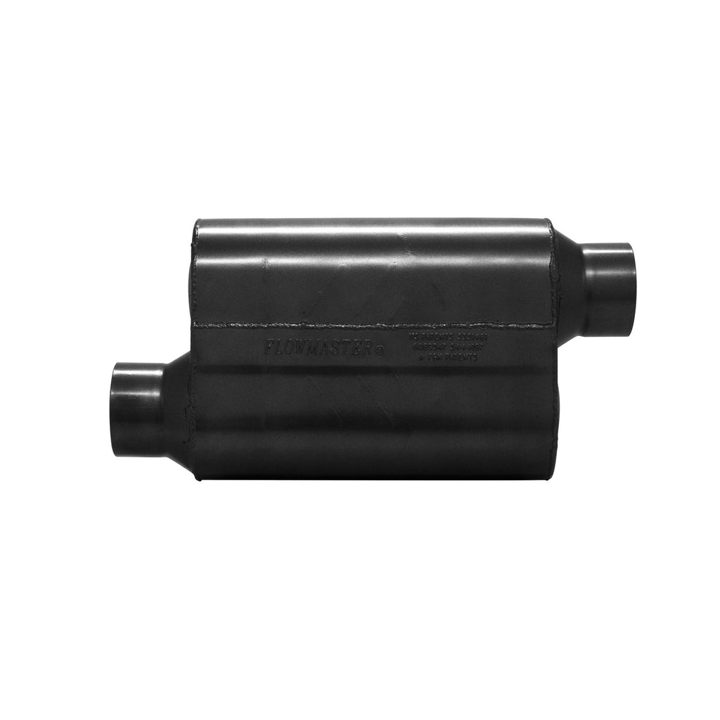 Super-40-Series-Muffler-3.50In-In-(O)--Out-(O)-Ea-16-Gauge-409S-Stainless-Steel
