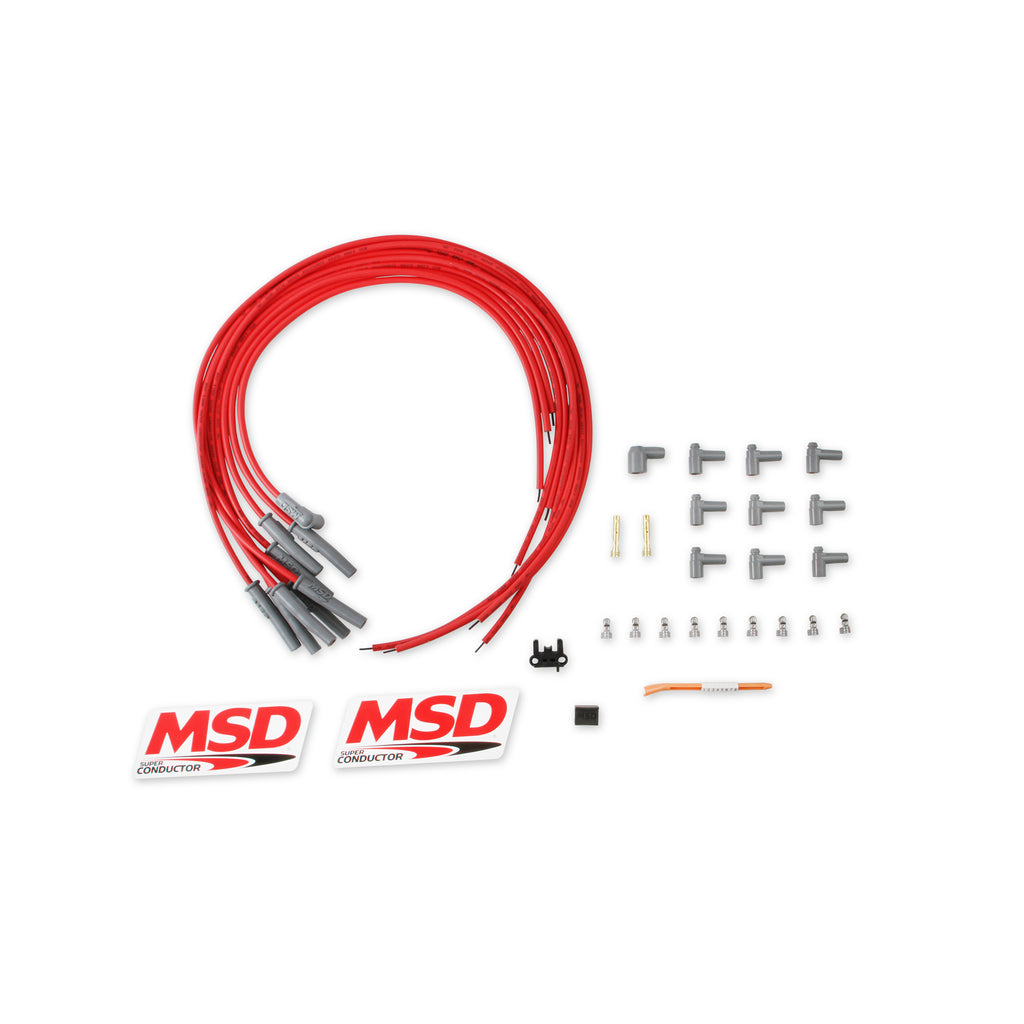 Super-Conductor-Spark-Plug-Wire-Set-Multiangle-Plug-Hei-Cap-Re