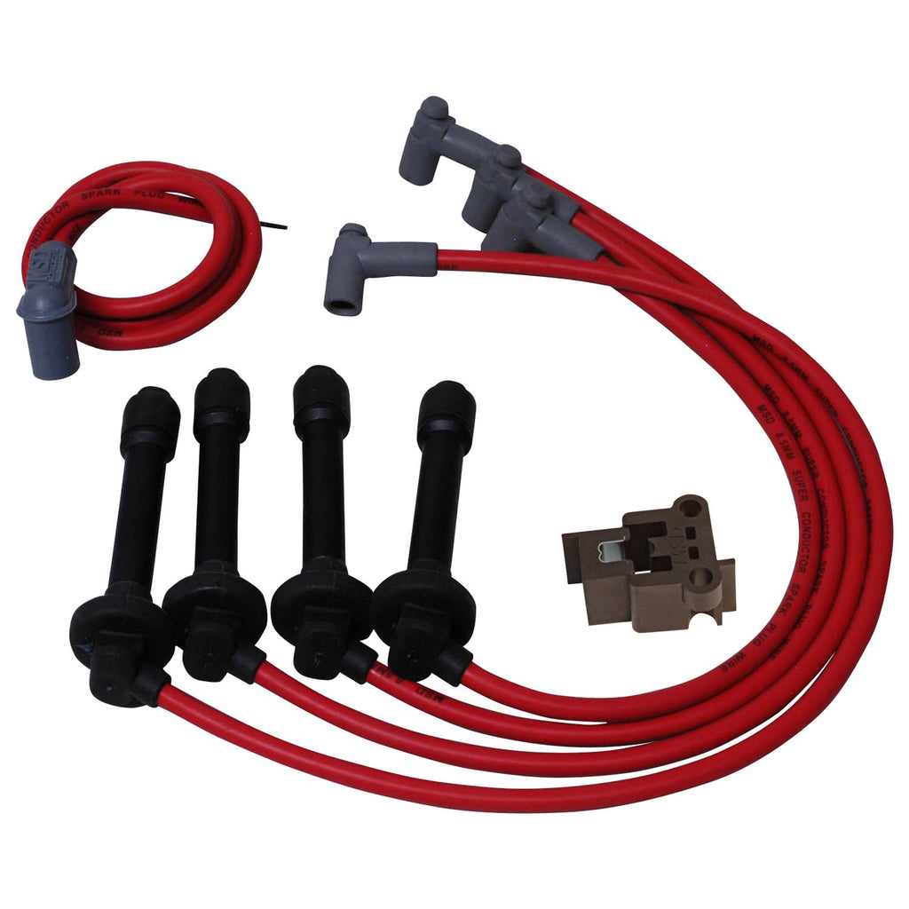 Super-Conductor-Spark-Plug-Wire-Set,-Honda-Civic-1.6L-92-00-WTower-Cap