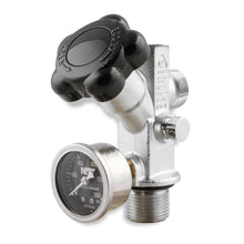Load image into Gallery viewer, Super-Hi-Flo-Bottle-Valve-With-Black-Face-Gauge