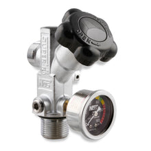 Load image into Gallery viewer, Super-Hi-Flo-Bottle-Valve-With-Black-Face-Gauge
