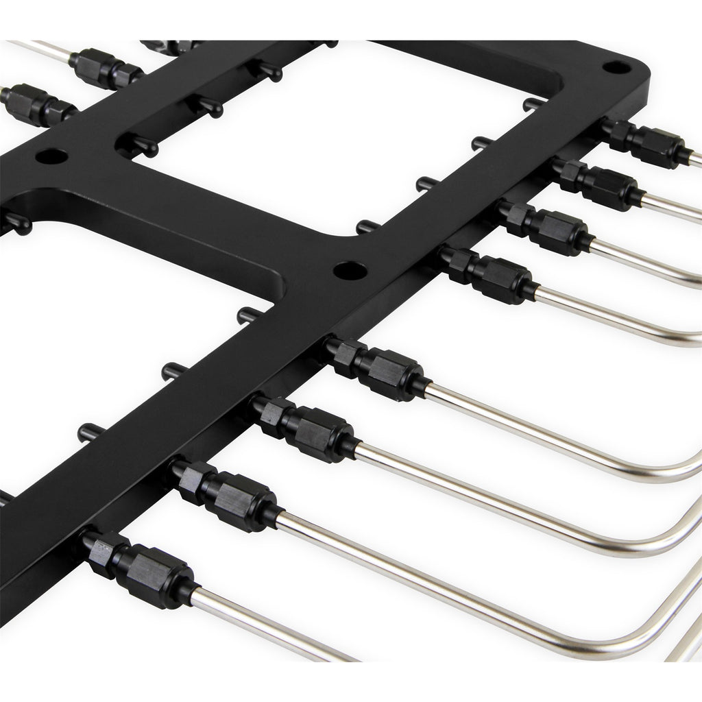 Supercharger-Black-Injector-Plate-With-Black-Plumbing