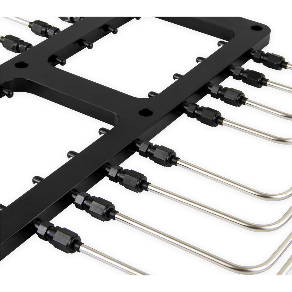 Supercharger-Black-Injector-Plate-With-Black-Plumbing