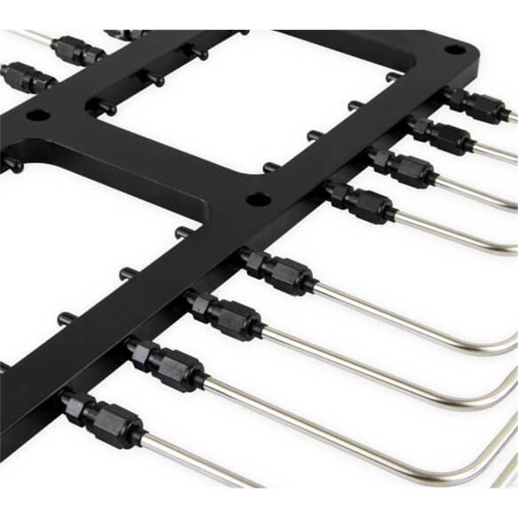 Supercharger-Wet-Nitrous-System,-Black-Injector-Plate,-Black-Plumbing,-Black-10-Lb-Bottle