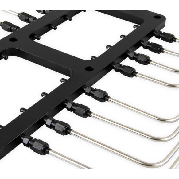 Supercharger-Wet-Nitrous-System,-Black-Injector-Plate,-Black-Plumbing,-Black-10-Lb-Bottle