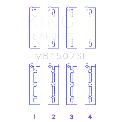 Suzuki-H25a-H27a-(Size-0.25Mm)-Main-Bearing-Set