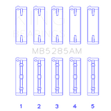 King Engine Bearings MB5285AM0.5 MAIN BEARING SET For SUZUKI J18K, J20A