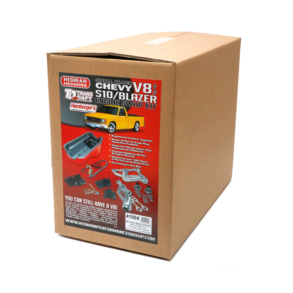 Swap-In-A-Box-Kit-5579-Sbc-Into-7286-Jeep-Cj-With-Elite-Htc-Hedders195964-Pontiac-Engines