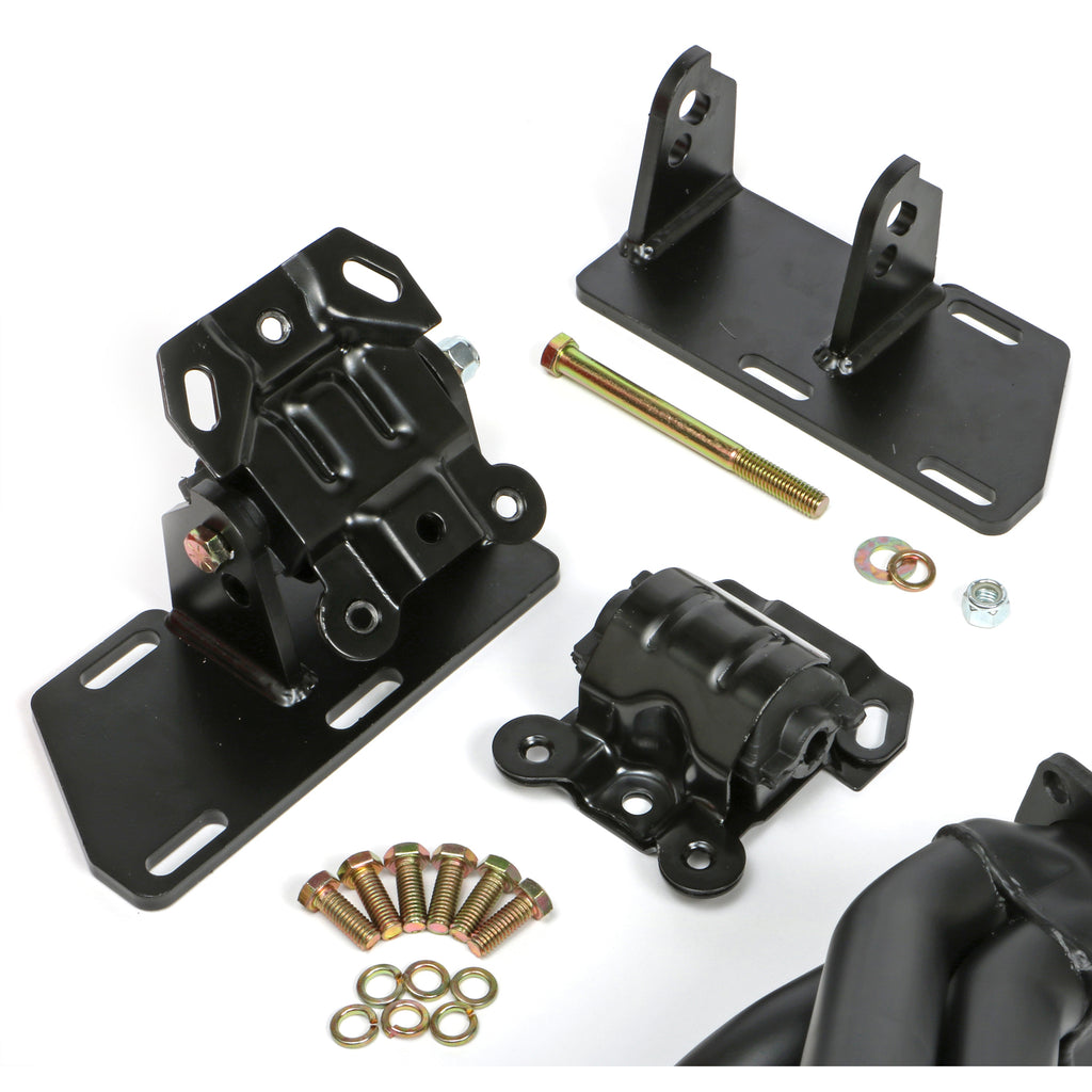 Swap-In-A-Box-Kit-86-00-Sbc-Into-82-04-2Wd-S10;-1-12-In.-Black-Elite-Headers