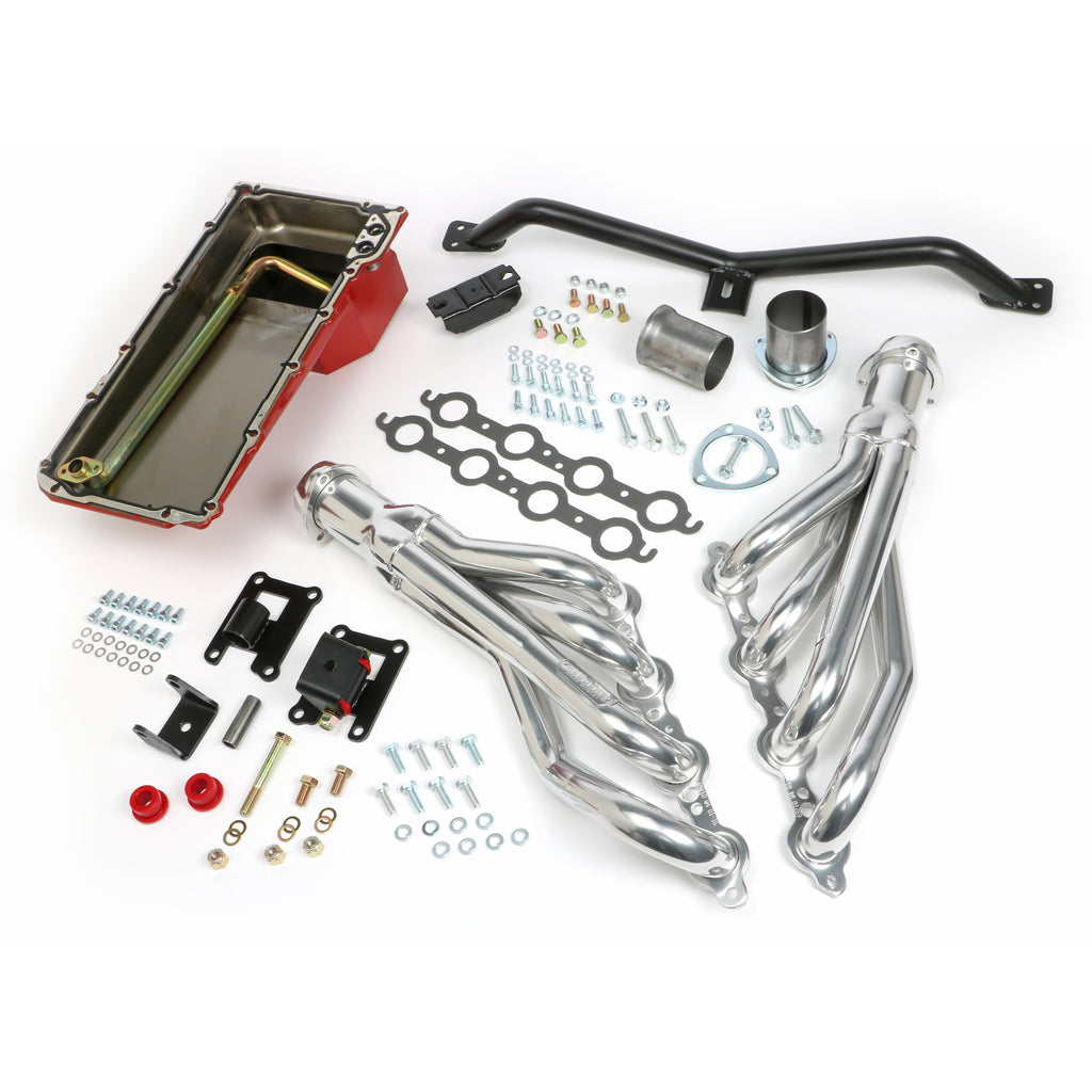 Swap-In-A-Box-Kitls-Engine-Into-6772-2Wd-Gmc-Truck-Auto-Trans.-WHtc-Headers195964-Pontiac-Engine