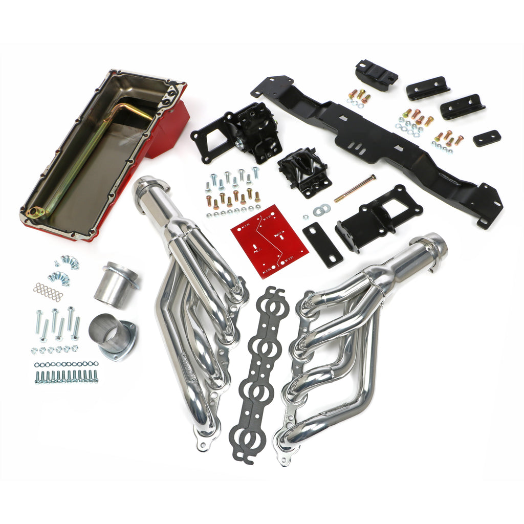Swap-In-A-Box-Kitls-Engine-Into-7074-Fbody-Auto-Trans.-WHtc-Headers195964-Pontiac-Engines