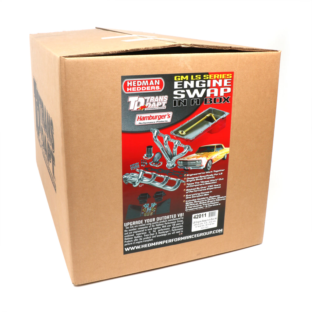 Swap-In-A-Box-Kitls-In-6769-Fbody-6874-Xbody-Auto-Trans-W-Black-Headers195964-Pontiac-Engine