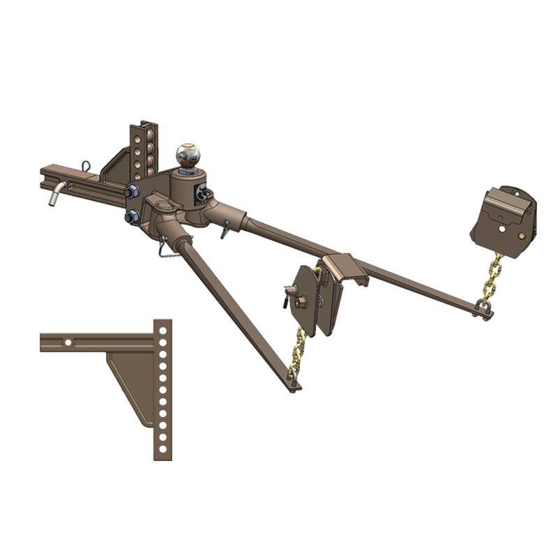 Swaypro-Hitch-11-Hole-Receiver-Hitch-750-Lb-Clampon