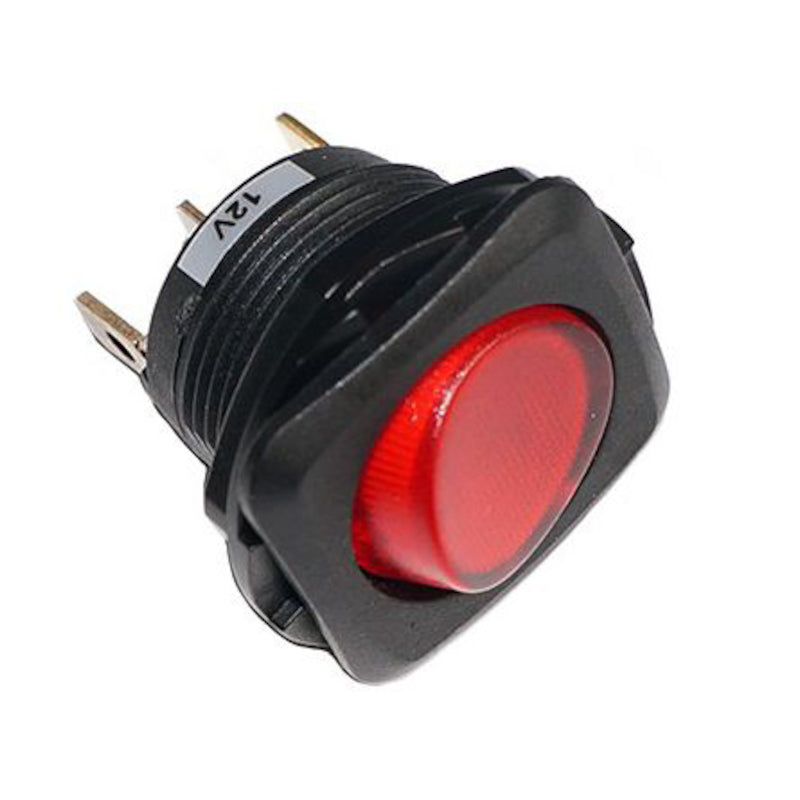 Switch-Rocker-Spst-Inc-Red