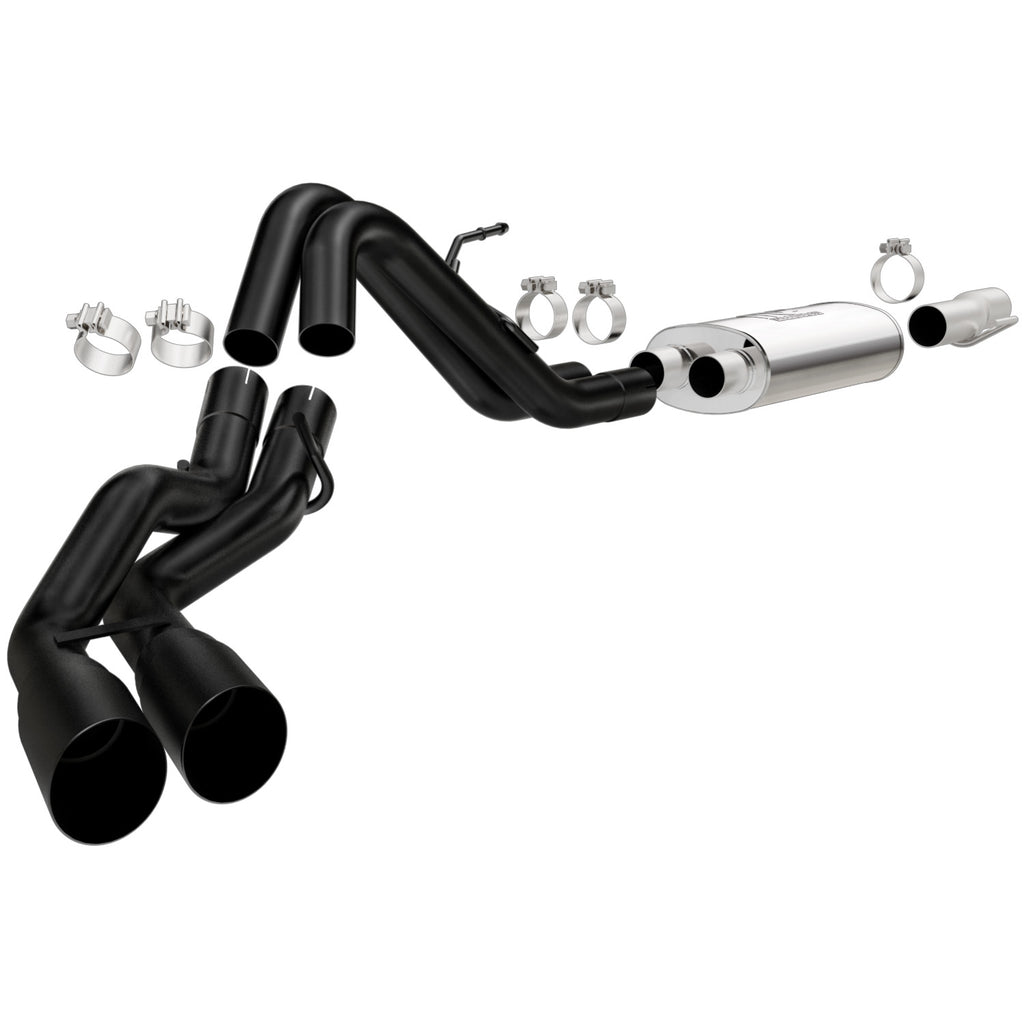 Sys-Cat-Back-10-14-Ford-Raptor-6.2L-V8-2.53In-Black-Dual-Same-Side-Exit-Rear-3.5-Tips