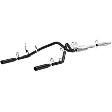 Load image into Gallery viewer, Sys-Cat-Back-3.5In-Black-Dual-Split-Rear-Tips-10-13-Chevy-Silverado--Gmc-Sierra-5.3L