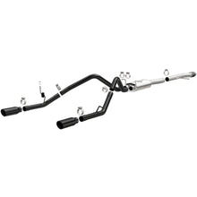 Load image into Gallery viewer, Sys-Cat-Back-4In-Black-Dual-Split-Rear-Tips-14-15-Chevy-SilveradoGmc-Sierra-4.3L-5.3L