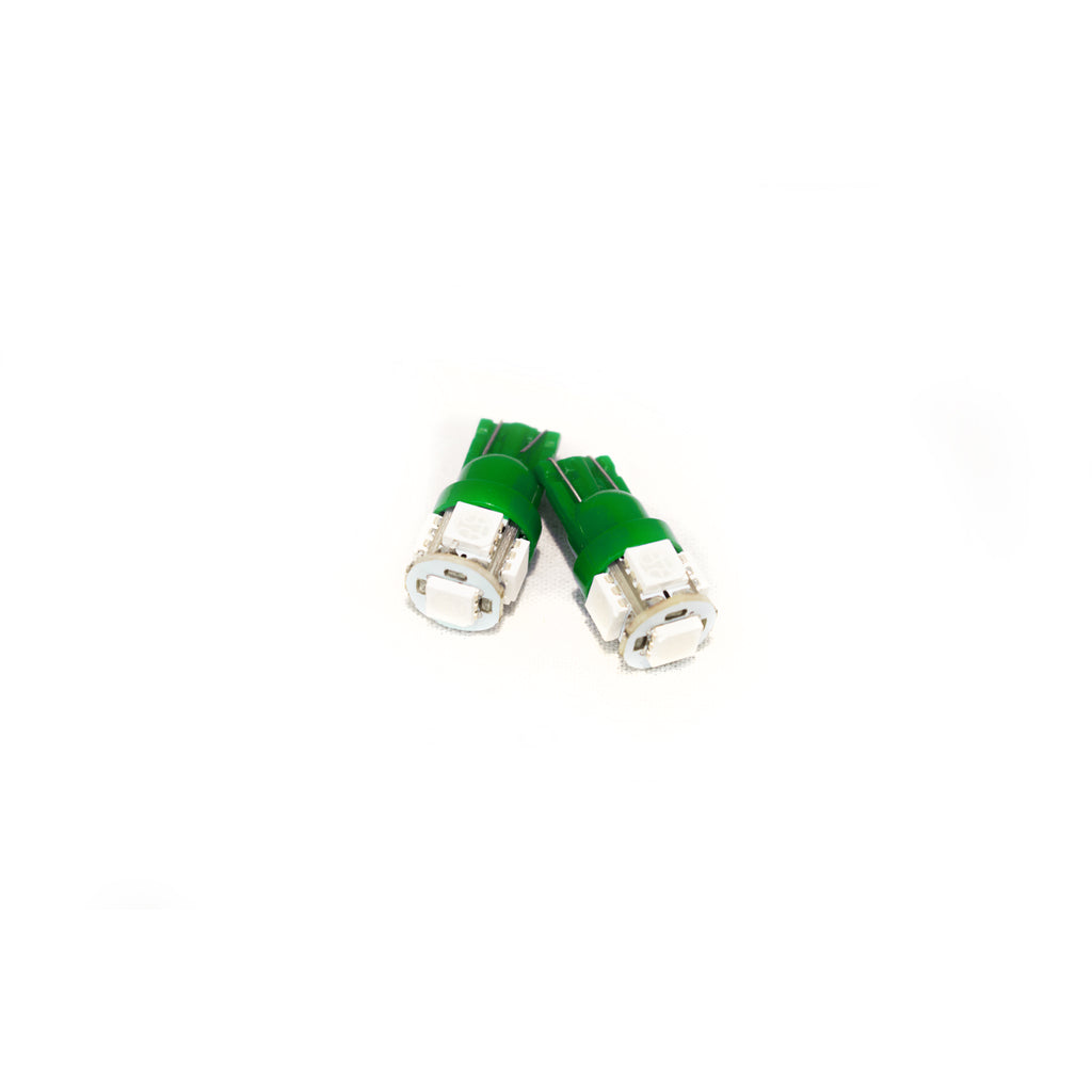 T10-5050-Led-5-Chip-Bulbs-(Green)-(Pair)