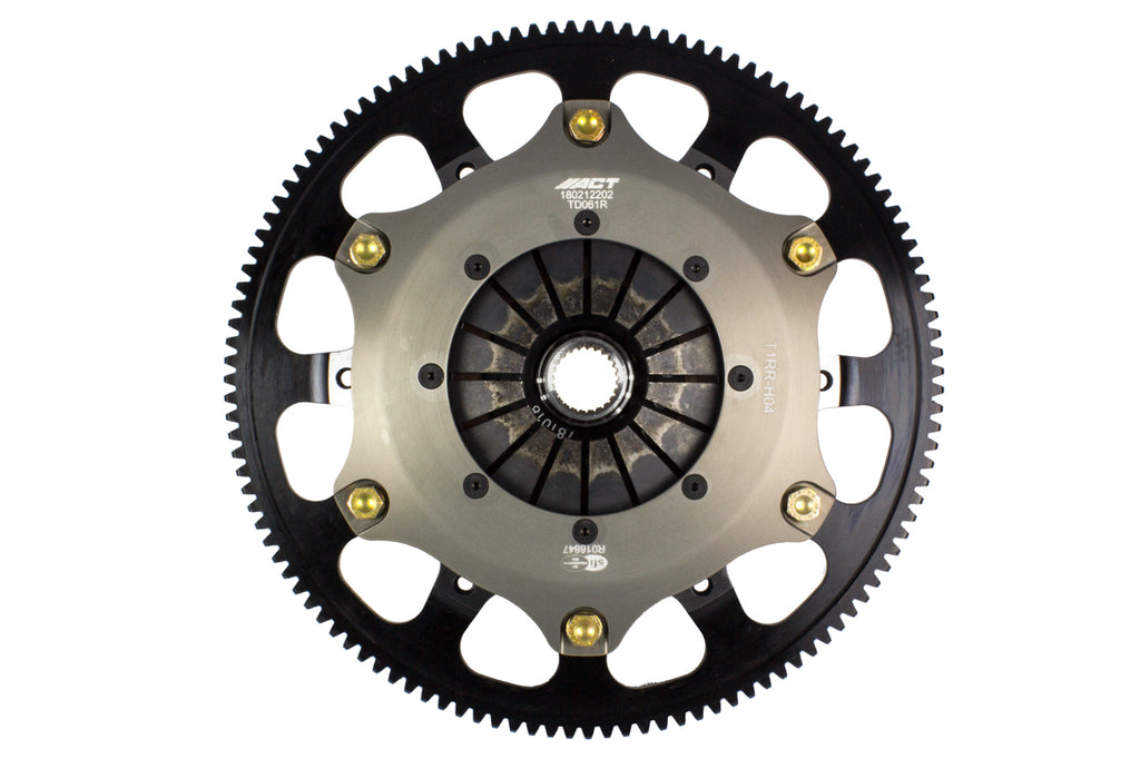 Advanced Clutch T1RR-H04 ACT Twin Disc Sintered Iron Race Clutch Kit for Select Acura RSX, Honda Civic