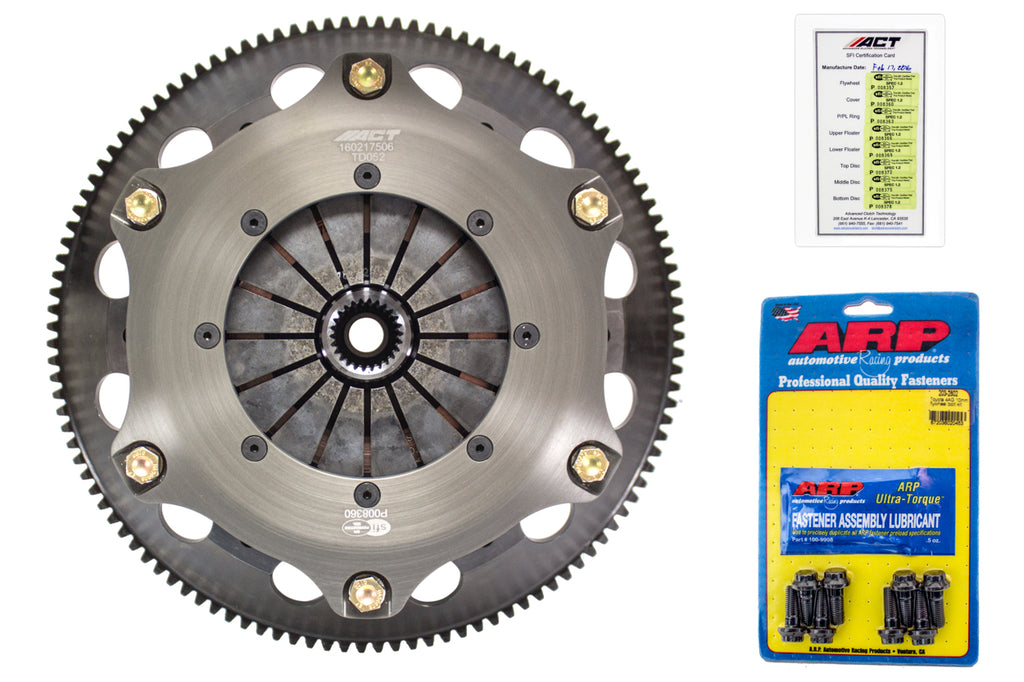 Advanced Clutch T2R3-T01 ACT Triple Disc Extreme Sintered Iron Race Clutch Kit