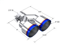 MBRP Exhaust T5178BE Armor Pro Burnt End Tip
