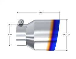 MBRP Exhaust T5180BE Armor Pro Burnt End Tip